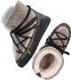 INUIKII Enkellaarsjes Dames Outdoor Snowboots Damesschoenen Leer Curly Rock Zwart combi - Thumbnail 7