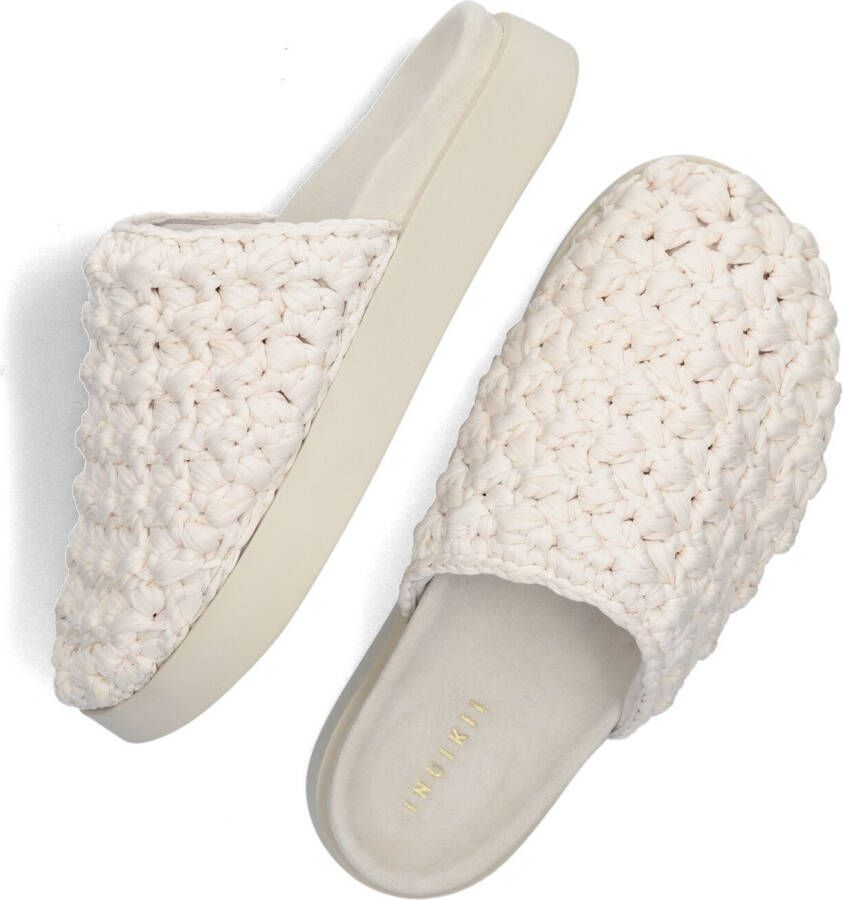 INUIKII Witte Muiltjes Knitted Clog