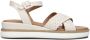 Inuovo Beige Leren Sandalen met Kruisbanden Beige Dames - Thumbnail 4