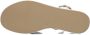 Inuovo Beige Leren Sandalen met Kruisbanden Beige Dames - Thumbnail 6