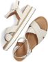 Inuovo Beige Leren Sandalen met Kruisbanden Beige Dames - Thumbnail 7