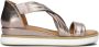 Inuovo Bronzen Leren Sandalen Stijlvol Model Brown Dames - Thumbnail 4