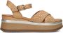 Inuovo A98004 Sandalen Met Sleehak Dames Bruin - Thumbnail 3