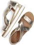 Inuovo Gouden Leren Sandalen Stijlvol Model Yellow Dames - Thumbnail 7