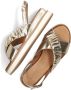 Inuovo Gouden Leren Sandalen Stijlvol Model Yellow Dames - Thumbnail 7
