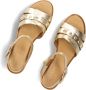 Inuovo 123124 Sandalen Met Sleehak Dames Goudkleurig - Thumbnail 6