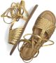 Inuovo Gouden Strappy Leren Sandalen Yellow Dames - Thumbnail 7