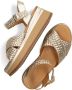 Inuovo A98004 Sandalen Met Sleehak Dames Goud - Thumbnail 6