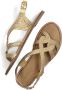 Inuovo Gevlochten Leren Sandalen Yellow Dames - Thumbnail 7