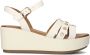 Inuovo 123124 Sandalen Met Sleehak Dames Wit - Thumbnail 3