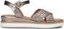 Inuovo Zilveren Leren Gekruiste Band Sandalen Gray Dames - Thumbnail 4