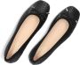 Inuovo Zwarte Gevlochten Ballerina's Black Dames - Thumbnail 7