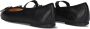 Inuovo Zwarte Leren Ballerina's Black Dames - Thumbnail 5