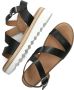 Inuovo Zwarte Leren Sandalen Stijlvol Model Black Dames - Thumbnail 7