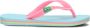 Ipanema Classic Brasil Kids Unisex Junior Slippers Blue Pink - Thumbnail 3