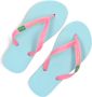 Ipanema Classic Brasil Kids Unisex Junior Slippers Blue Pink - Thumbnail 6