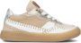 Jochie & Freaks Kate Lage sneakers Leren Sneaker Meisjes Kids Beige - Thumbnail 3