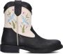 Jochie & Freaks Babs Cowboylaarzen Western Laarzen Meisjes Kids Zwart - Thumbnail 2