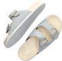 JOSH V MECIA sandalen van denim met logodessin Light Blauw Denim Polyester - Thumbnail 7