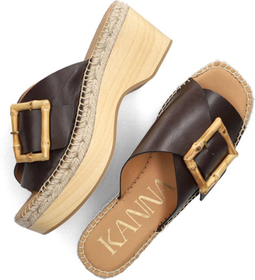 KANNA Bruine Slippers 23059