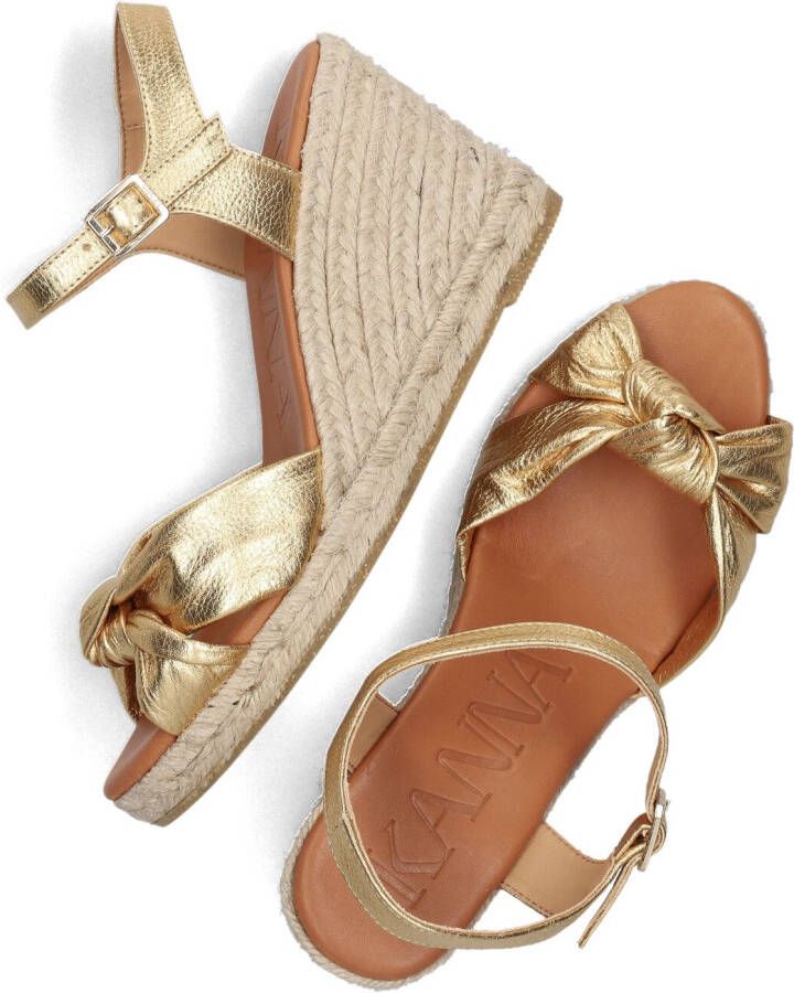 KANNA Gouden Espadrilles 23104