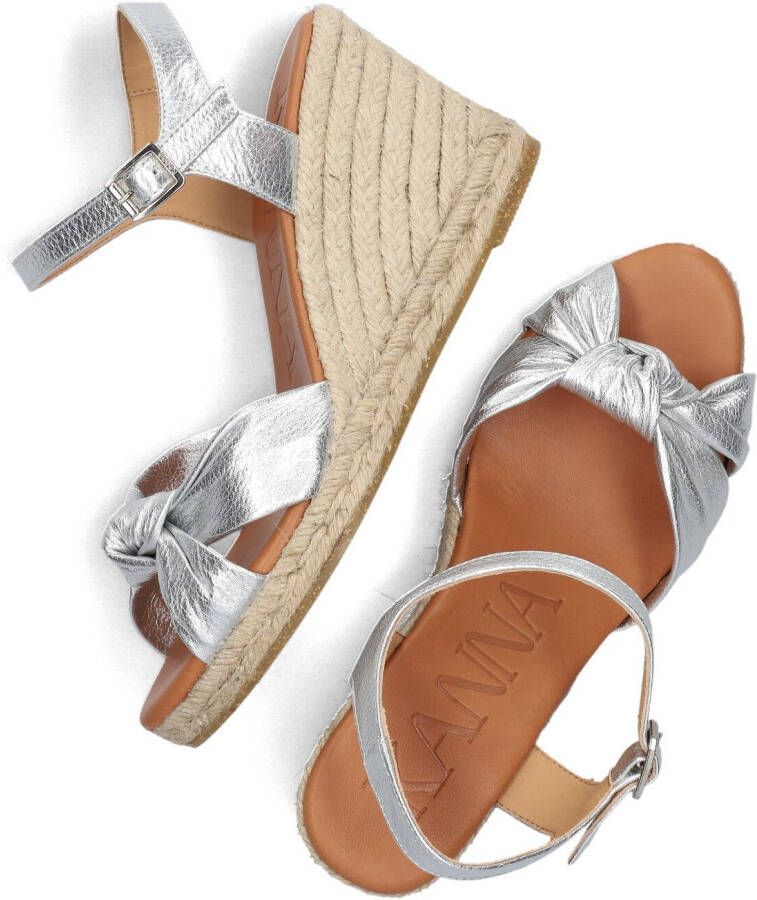 KANNA Zilveren Espadrilles 23104