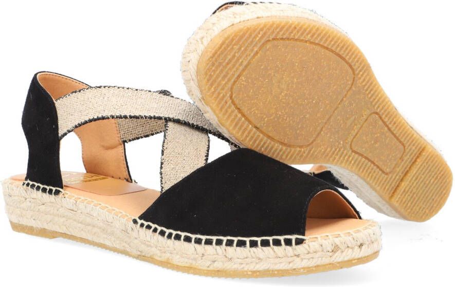 KANNA Zwarte Espadrilles Ada