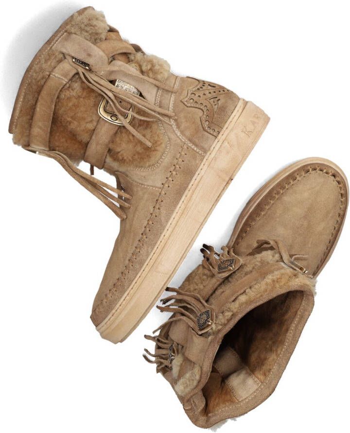 KARMA OF CHARME Beige Boots Uluru Old Fur