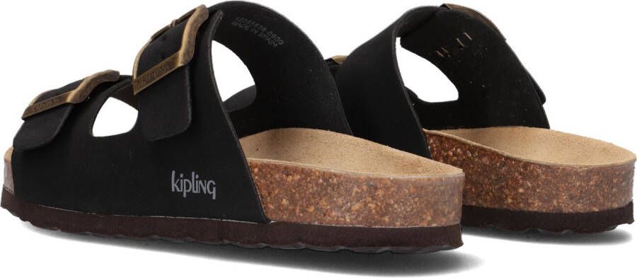 KIPLING Zwarte Slippers Sunset 5