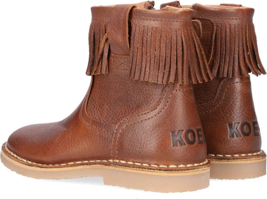 KOEL4KIDS Cognac Enkellaarsjes 02m003