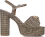 Kurt Geiger London Kensington Platform Sandalen Dames Beige - Thumbnail 7