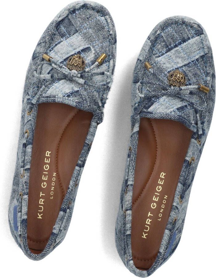KURT GEIGER LONDON Blauwe Mocassins Eagle Moccasin