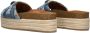 KURT GEIGER LONDON Slippers Dames Kensington Flatform Maat: 39 Materiaal: Textiel Kleur: Blauw - Thumbnail 4