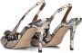 Kurt Geiger Belgravia slingback van leer met slangenprint - Thumbnail 5