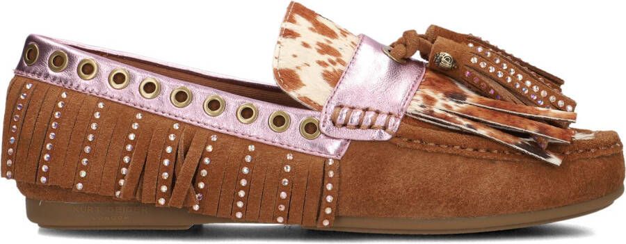 KURT GEIGER LONDON Bruine Mocassins Tassel Fringe