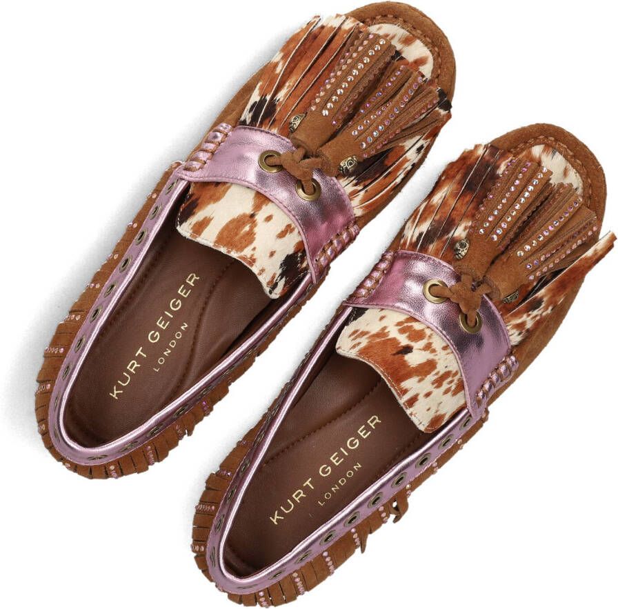 KURT GEIGER LONDON Bruine Mocassins Tassel Fringe