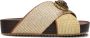 Kurt Geiger London Chelsea Cross Strap Slippers Dames Goudkleurig - Thumbnail 3