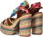 Kurt Geiger London Chelsea Scarf Platform Sandalen Dames Multi - Thumbnail 5