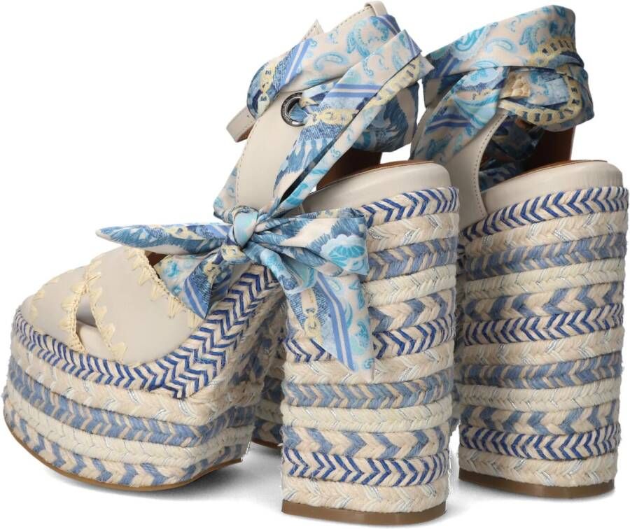KURT GEIGER LONDON Blauwe Sandalen Chelsea Scarf Platform