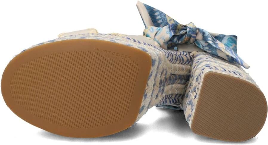 KURT GEIGER LONDON Blauwe Sandalen Chelsea Scarf Platform