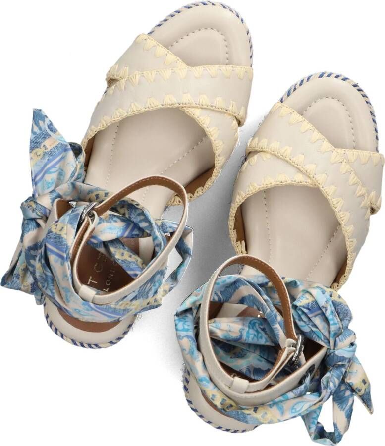 KURT GEIGER LONDON Blauwe Sandalen Chelsea Scarf Platform