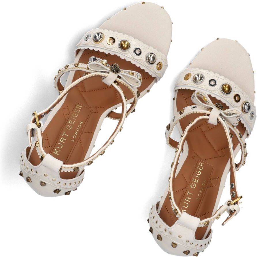 KURT GEIGER LONDON Witte Sandalen Mini Bow Eyelet