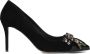 Kurt Geiger London Belgravia Stud Bow Hakken Dames Zwart - Thumbnail 3