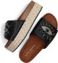 Kurt Geiger London Kensington Eye Flatform Slippers Dames Zwart - Thumbnail 5