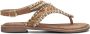 Lazamani Beige Sandaal met Kralen Decoratie Multicolor Dames - Thumbnail 4