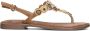 Lazamani Beige Sandaal met Kraal- en Strassteentjesdecoratie Beige Dames - Thumbnail 2