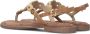 Lazamani Beige Sandaal met Kraal- en Strassteentjesdecoratie Beige Dames - Thumbnail 3