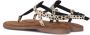Lazamani Beige Sandalen met Dierenprint Multicolor Dames - Thumbnail 9