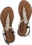 Lazamani Beige Sandalen met Dierenprint Multicolor Dames - Thumbnail 11
