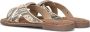 Lazamani Beige Zomer Slipper met Kralenbanden Beige Dames - Thumbnail 5